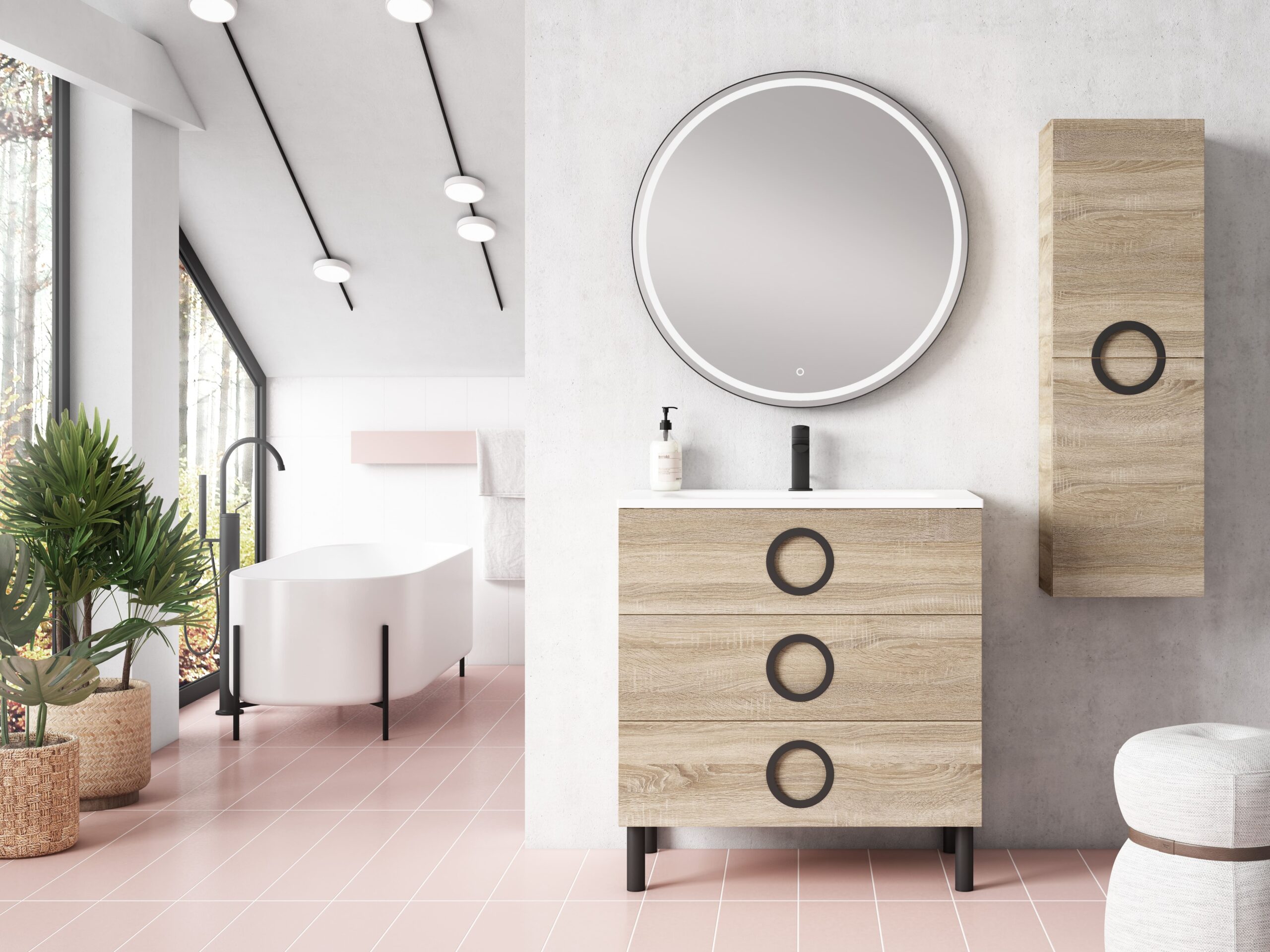 Lerac Diffusion Fabricant Meuble Salle De Bain MEUBLE KYOTO SUR PIEDS BARDOLINO