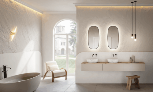 alt="Meuble salle de bain Cuba suspendu 3 tiroirs"
