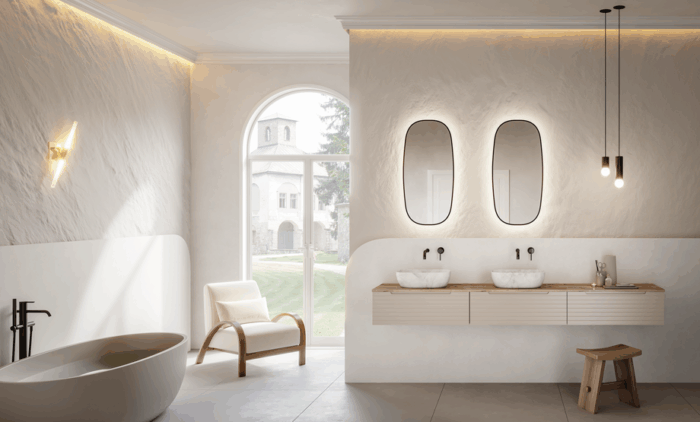 alt="Meuble salle de bain Cuba suspendu 3 tiroirs"