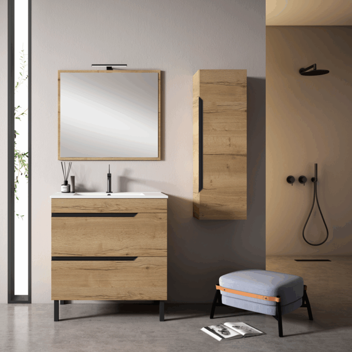 Lerac Diffusion Distributeur de Meuble Nagano Sur Pieds 2 Tiroirs