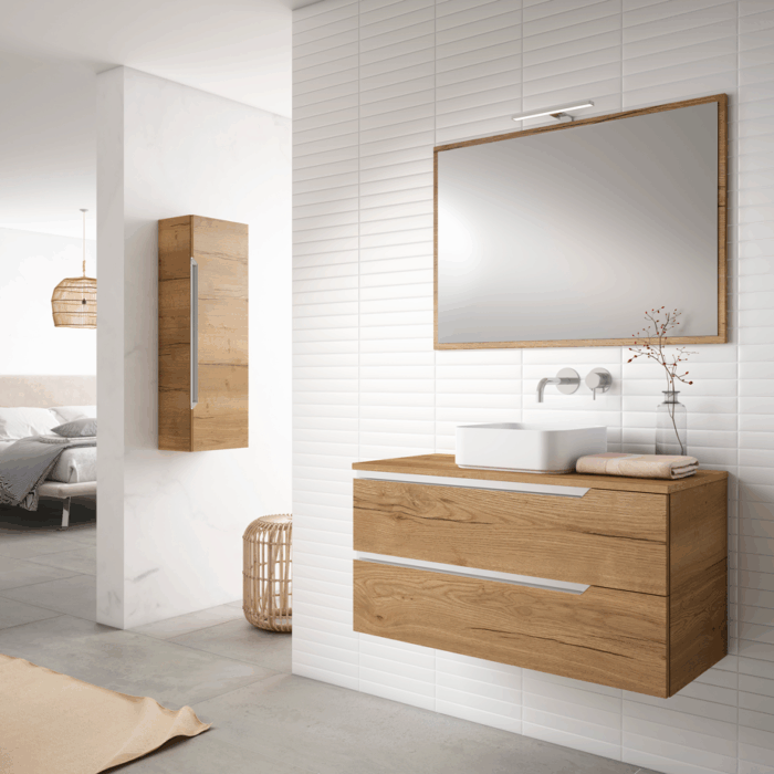 Lerac Diffusion Fabricant Meuble Salle De Bain Nagano Suspendu 2 Tiroirs 1
