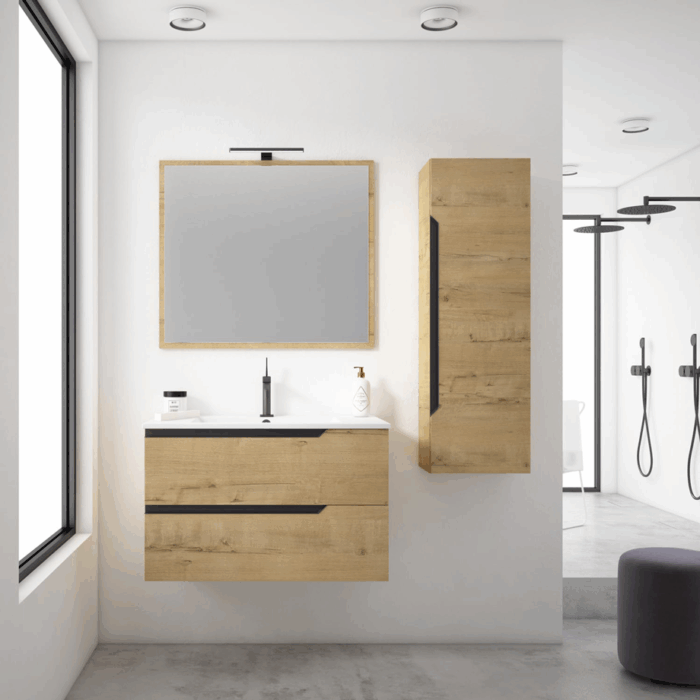 Lerac Diffusion Distributeur Meuble Salle De Bain Nagano Suspendu 2 Tiroirs 2