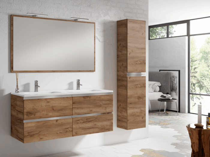 Lerac Diffusion Fabricant Meuble Salle De Bain Wallis Suspendu 4 Tiroirs