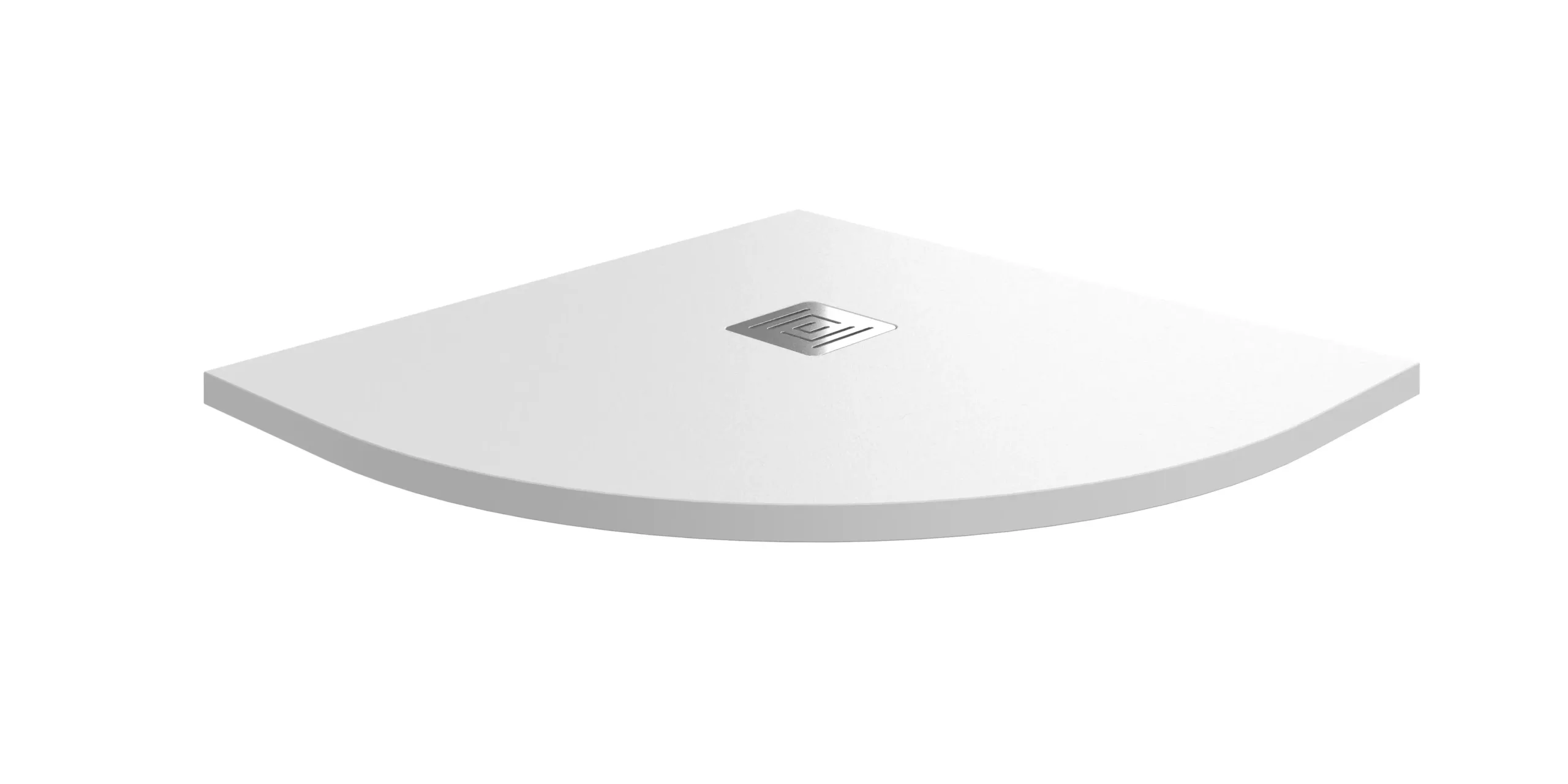 Receveur Ardesia Plus Semi-Circulaire Blanc