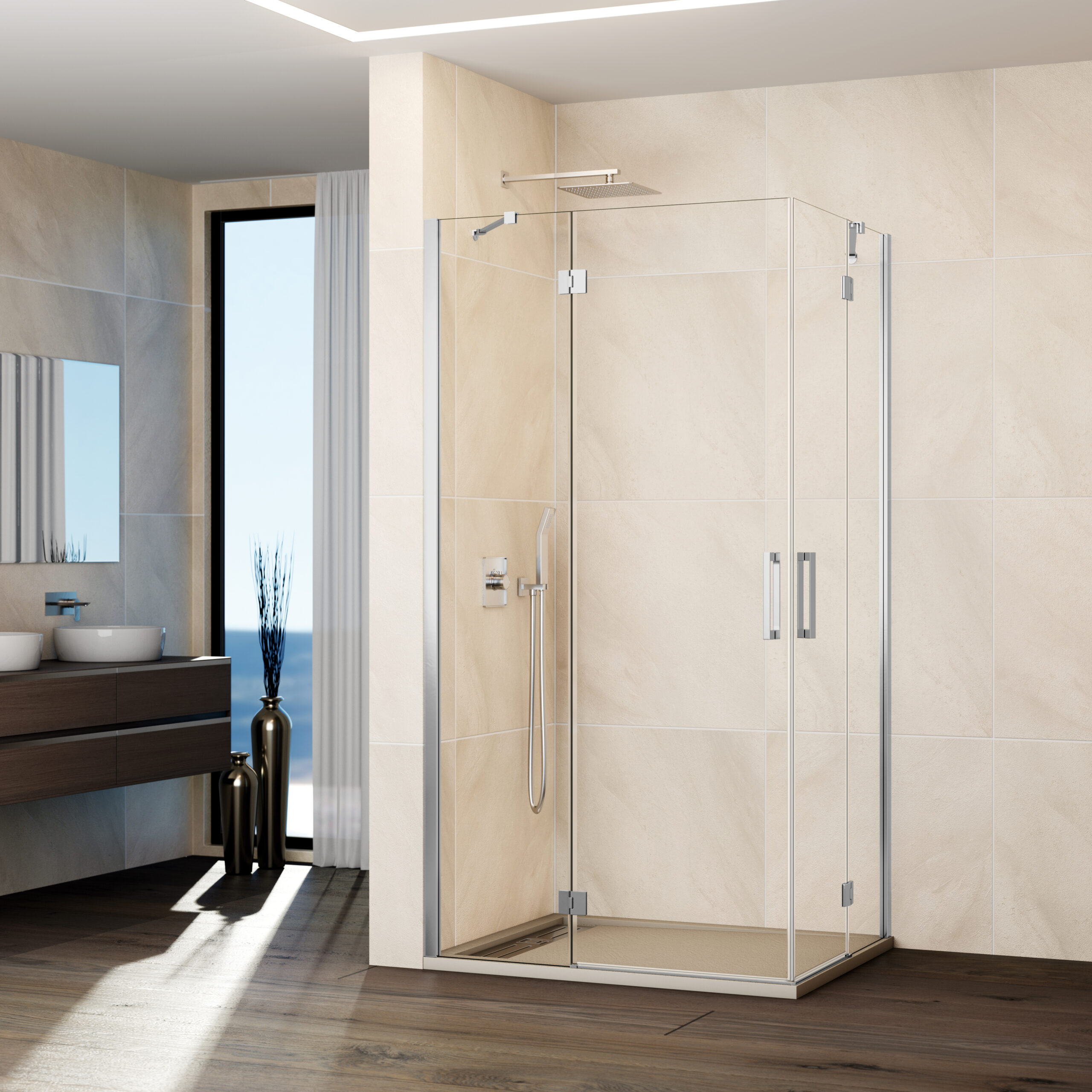 Lerac Diffusion Fabricant Meuble Salle De Bain GLASS CR COMBI H 1