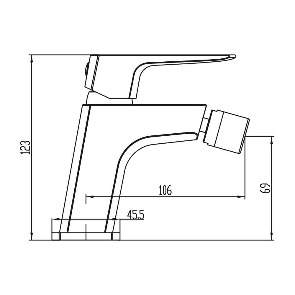 MARRIOT Mitigeur Bidet FICHE TECHNIQUE